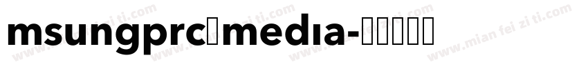 msungprc media字体转换